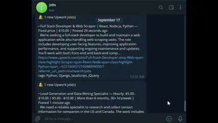 Job Monitor project preview